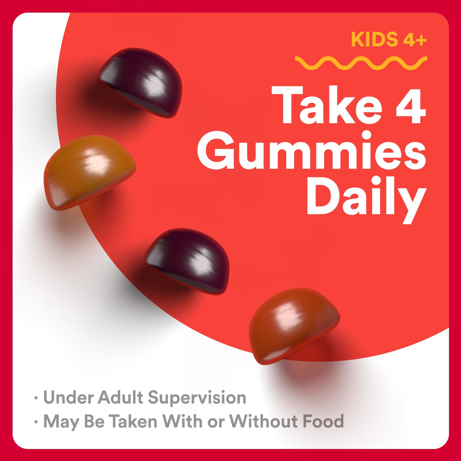 SmartyPants Organic Kids Multivitamin Gummies: Probiotics, Omega 3 (ALA), Vitamin D3, C, Vitamin B12, B6, A, K & Zinc for Immune Support, Biotin, Three Fruit Flavors, 120 Count (30 Day Supply)