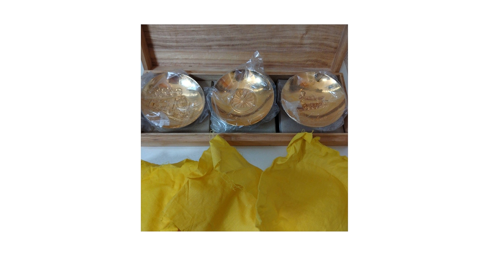 Amazon.co.jp: 金杯 金盃 24KGP 鉄道百年記念 記念品 1972