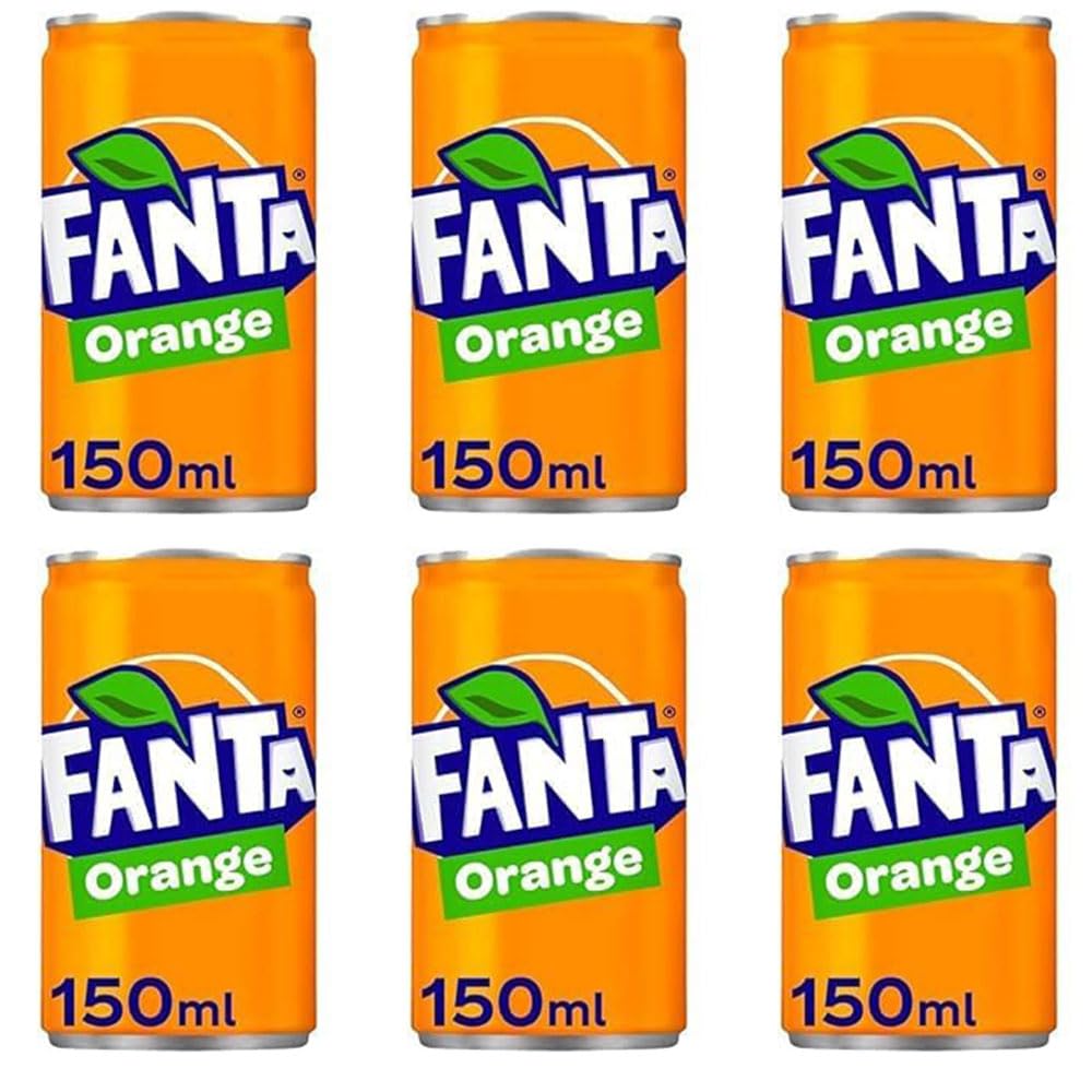 Mini Soft-Drink Cans 150ml Stunning In Exciting Pack of 6 To Satisfy Your Soda Cravings Sold By VR Angle