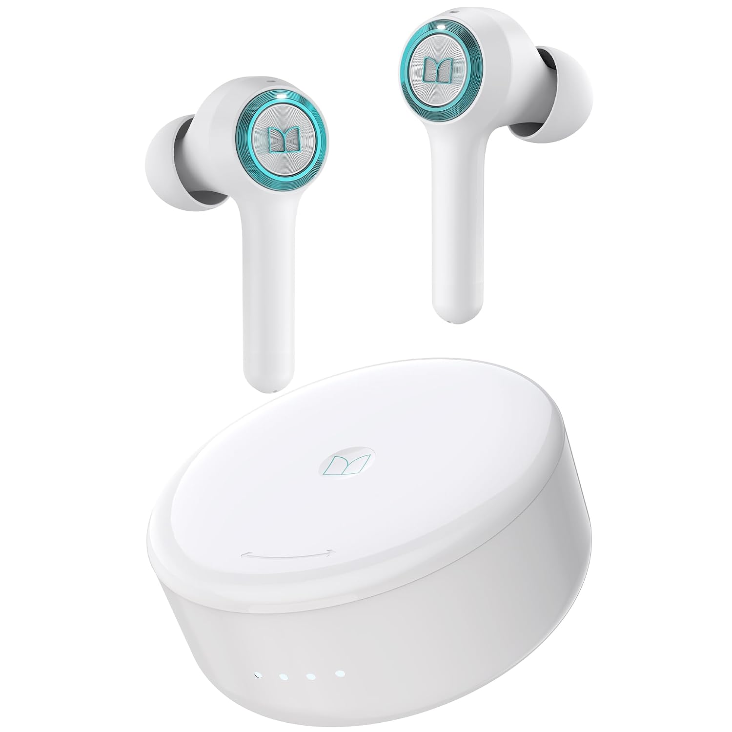Monster Clarity 102 Plus Wireless Earbuds, Bluetooth Headphones with HiFi Stereo, 4 ENC Mic for Crystal Clear Call, 30H Playtime, IPX6 Waterproof in-Ear Ear Buds Earphones for Sports