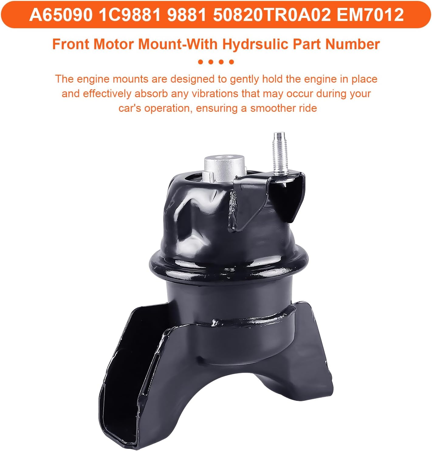 Engine Motor Mount Compatible with Honda Civic 2012 2013 2014 2015 L4 1.8L，Replacement for A65090 A65056 A65050