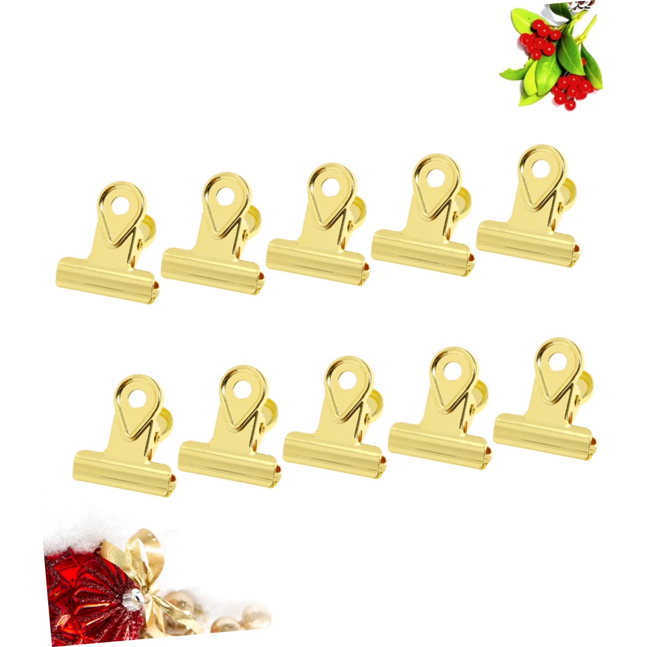 Operitacx 30pezzi Clip Metalliche Placcate Clip Per Carta Con Molla Resistente Per Ufficio Casa e Organizzazione Documenti