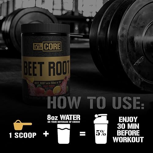 Miniatura 5 de 5% Nutrition Raíz de remolacha orgánica | Polvo de raíz de remolacha de óxido nítrico aditivo preentrenamiento | Extracto de 6000 mg | Vegano y Keto