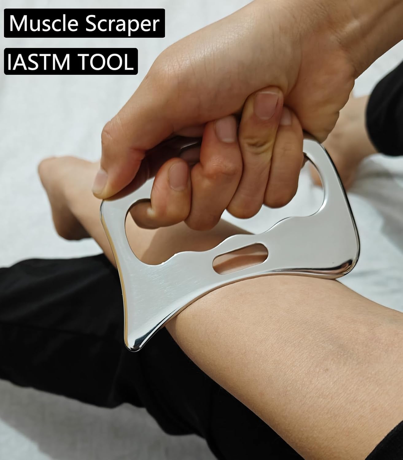 6-in-1 Stainless Steel Gua Sha Tools Set, Professional Muscle Scraping Massage Tool for Fascia Release - Relieves Soreness for Neck/Back/Body, 6PCS Kit for Home/Gym/Physical Therapy - Image 2