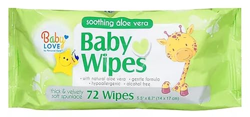 Nuevo 820704 Baby Love Baby Wipes 80Ct W- Aloe Vera (12-Pack) Barato Descuento al por mayor a granel Bebé Otros