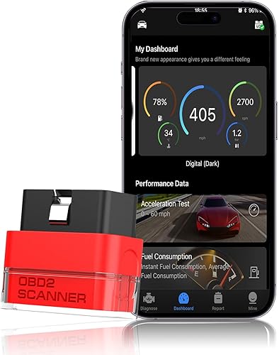 Tabscan Bluetooth OBD2 Scanner for Ford, Wireless Car Scanner Diagnostic Tool Ch