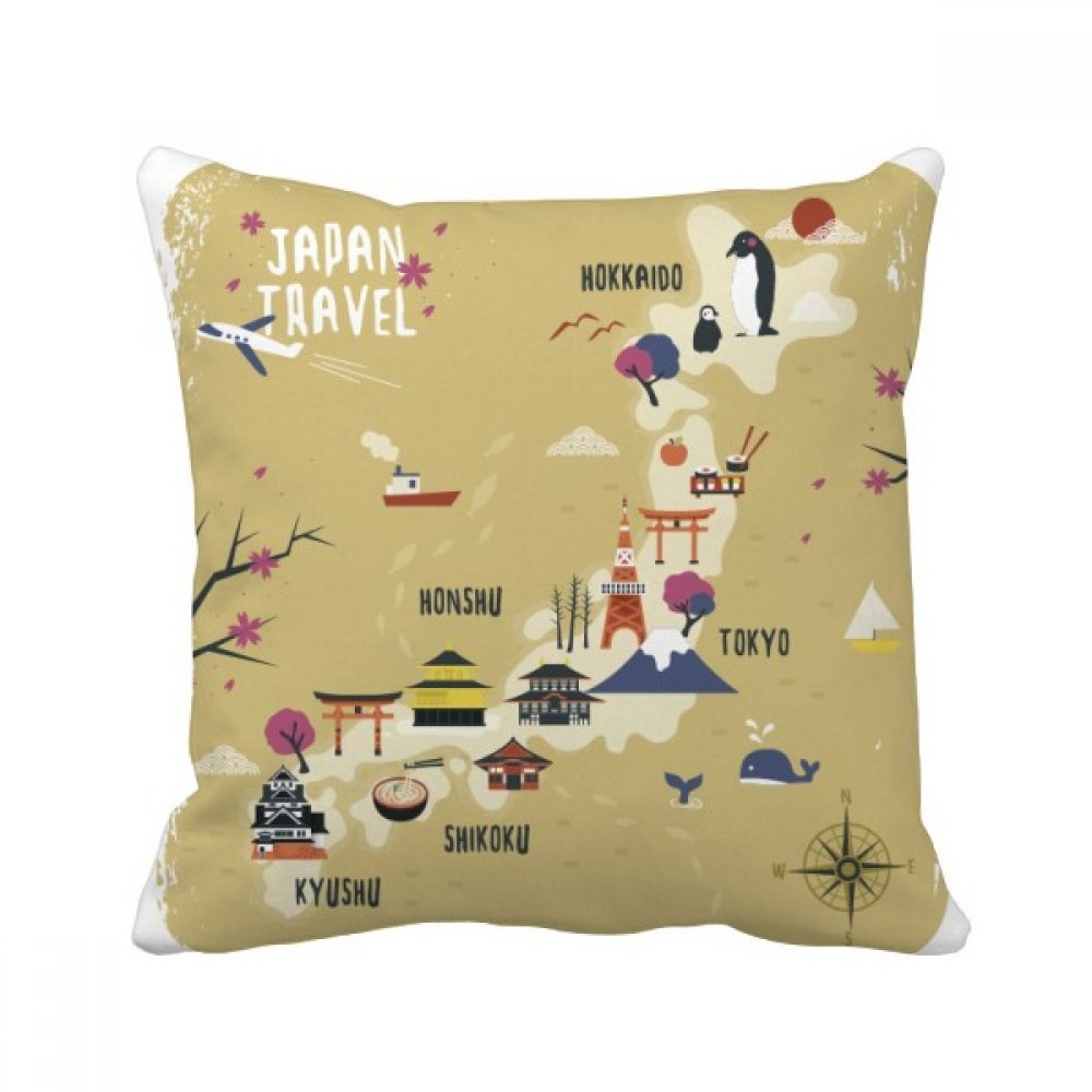 Oreiller japonais volcan 40x40 cm, une idée cadeau déco originale pour le canapé