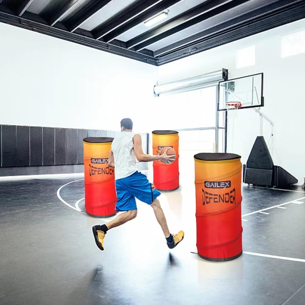 GAILEX Basketball Return System with Automatic Ball Return Net, 180° Rotating Chute, Portable Training Equipment