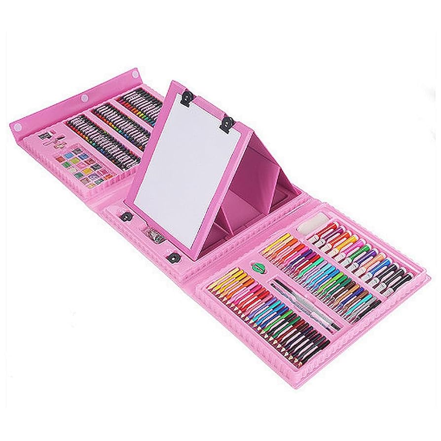 Amazon | お絵かきセット 208ピース アートセット 塗り絵 画板