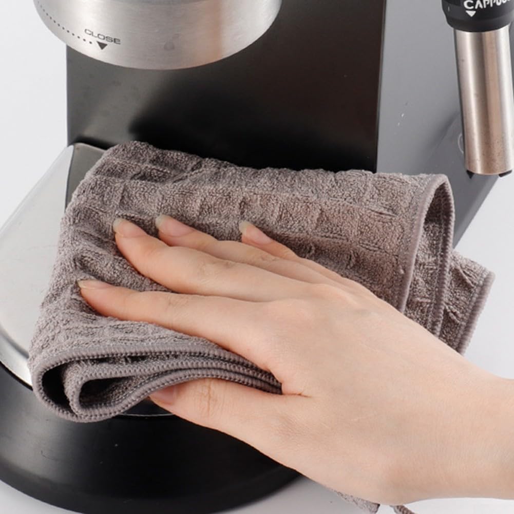 Panno per la pulizia del caffè espresso, pulizia di macchine per caffè e caffè espresso, panno in microfibra riutilizzabile, altamente assorbente, ad asciugatura rapida, per la manutenzione della
