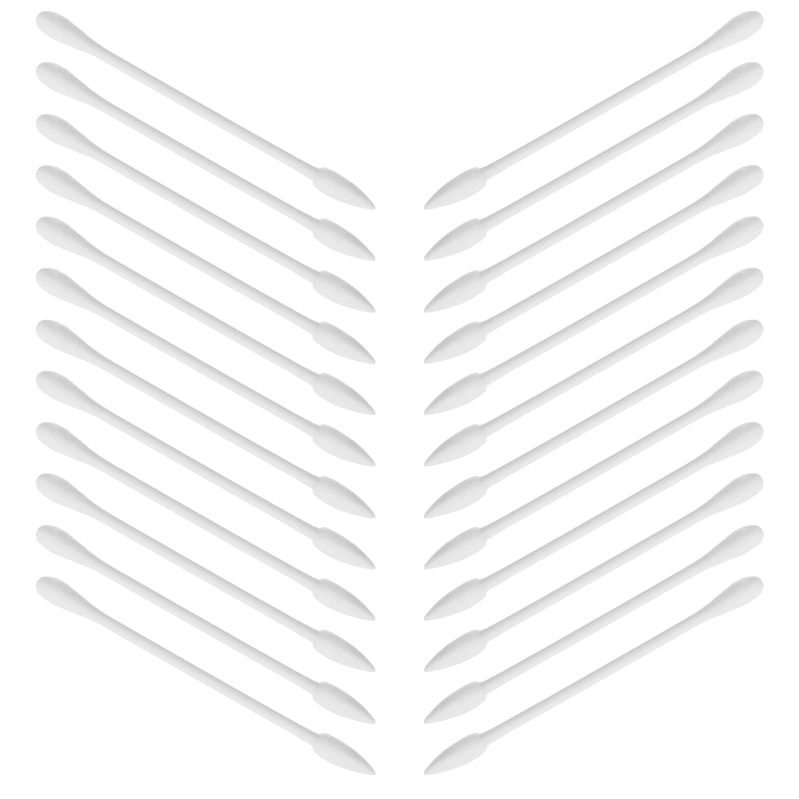 SOESFOUFU 30pcs Double Pointed Cotton Swabs Disposable Ear Cleaning Cotton Sticks Individually Packaged for Travel Comfortable Use for Personal Care and Makeup Application