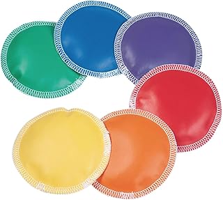 S&S Worldwide Spectrum Round Beanbags, Vinyl, 4