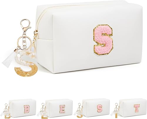 Miniatura 13 de Regalos de cumpleaños para mujeres y ella, bonita bolsa de maquillaje de viaje, bolsas de cosméticos de gran capacidad para mujeres, bolsa de Rosa