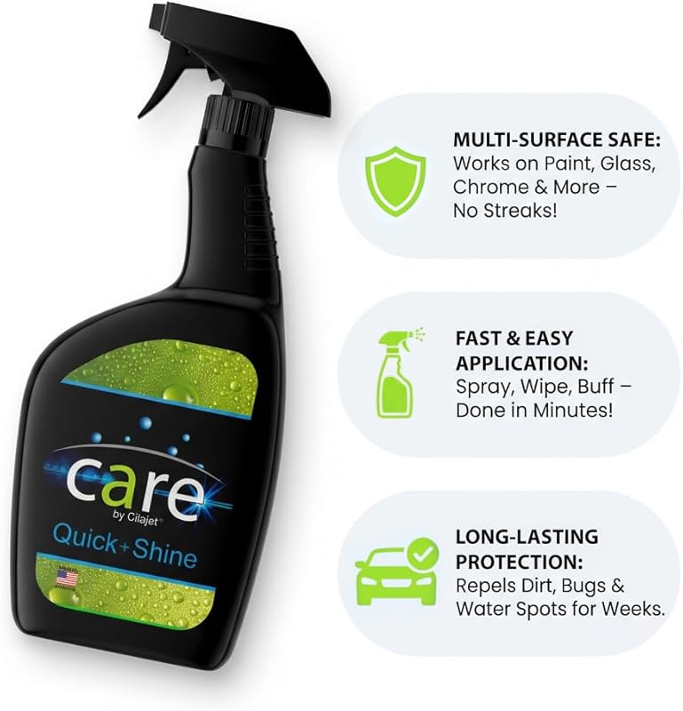 Auto Care Quick-Shine Car Polish Spray, Car Coating Spray for Shine & Protection, Long-Lasting Car Shine, Low-VOC, Professional Car Detailing Supplies, 32 oz