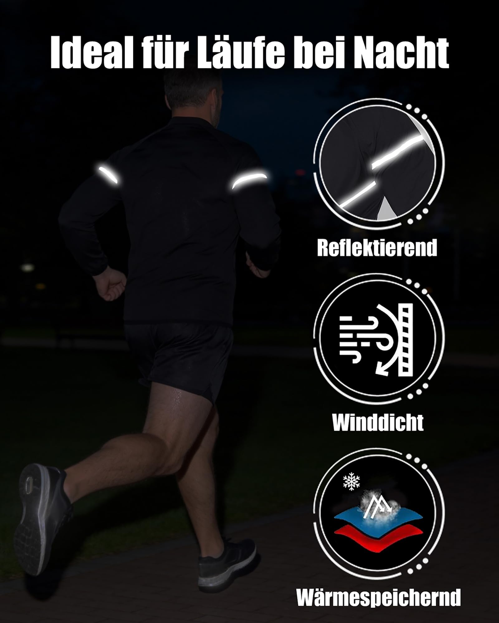 Schwitzanzug Herren Sauna, Schwitzjacke Herren REFLEKTIEREND Fitness Kleidung Herren, Reißverschluss Schweiß Sauna Suit Shapewear, Schweißfördernde Abnehmen für Gym, Fettverbrennung