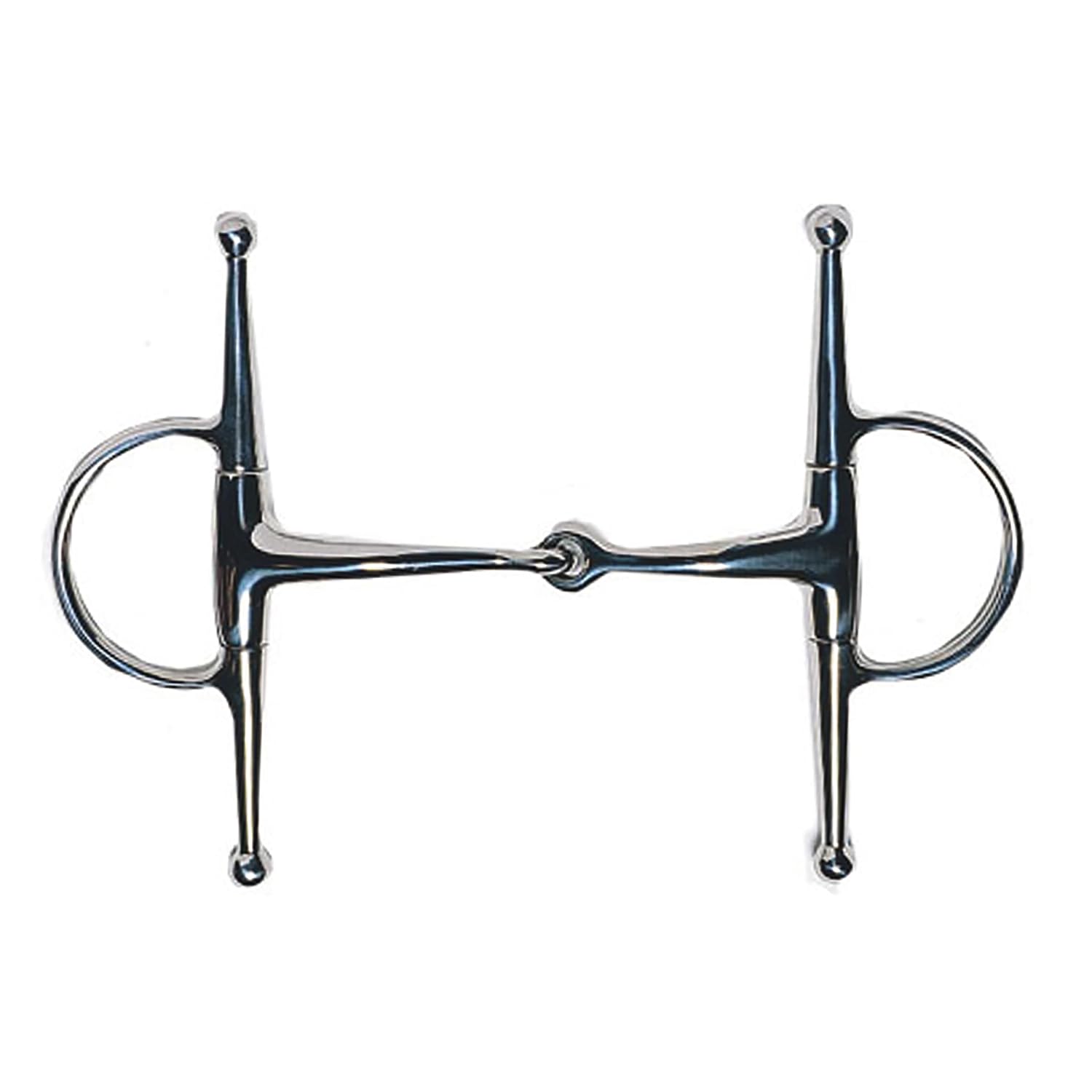 Korsteel Medium Weight Full Cheek Eggbutt Snaffle Bit, 5"