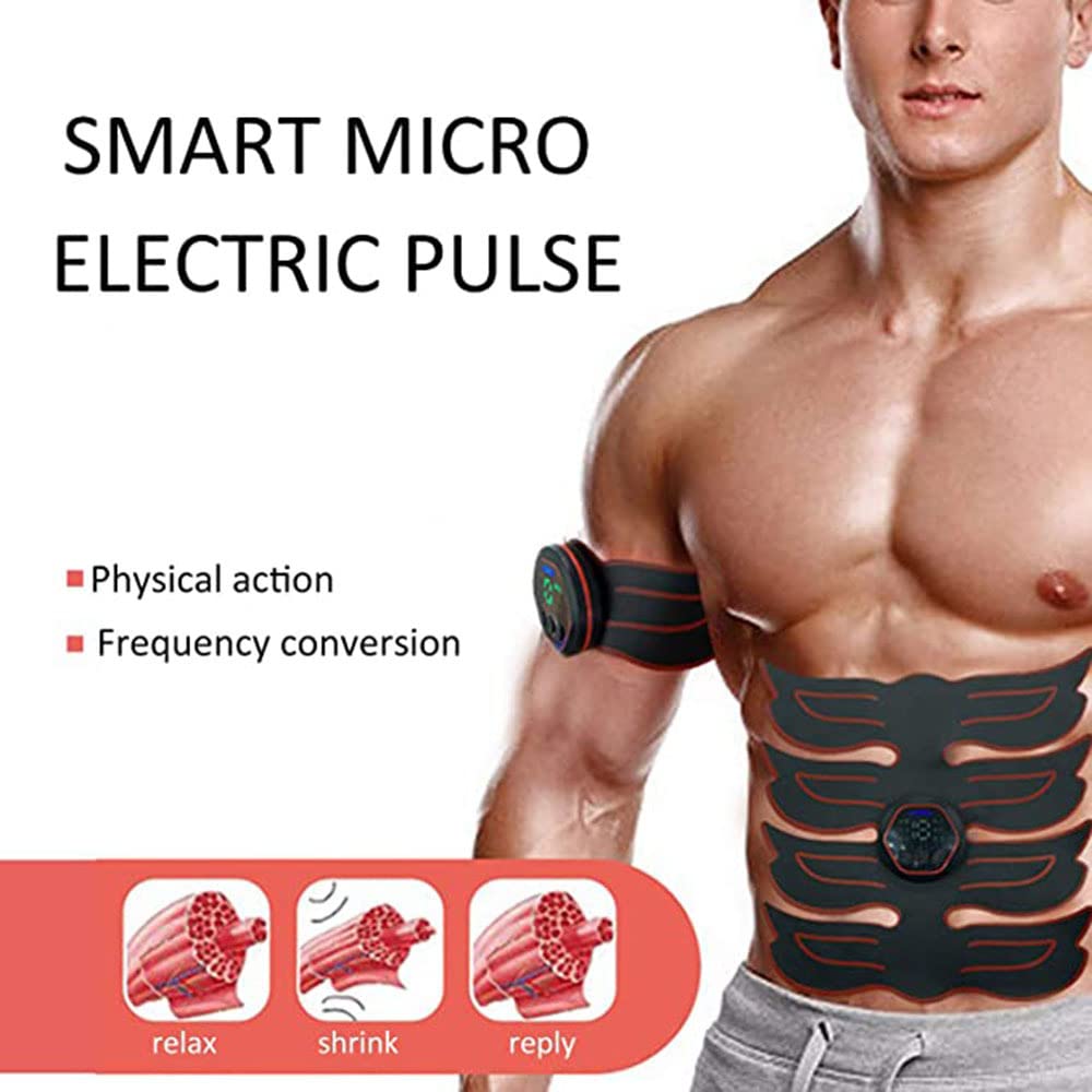 XININ 6 modalità ABS ABS Addominal Muscle Trainer Smart Digital Display Digitale Ricaricabile Addominal Muscle Stimolatore EMS Massage Belt Belt Home Belt Fitness