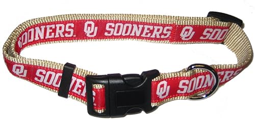 Miniatura 20 de Collar para mascotas NCAA - Resistente, fuerte, duradero y ajustable, collar de perro NCAA -, Alabama Crimson Tide, S, Team Colors Marea carmesí