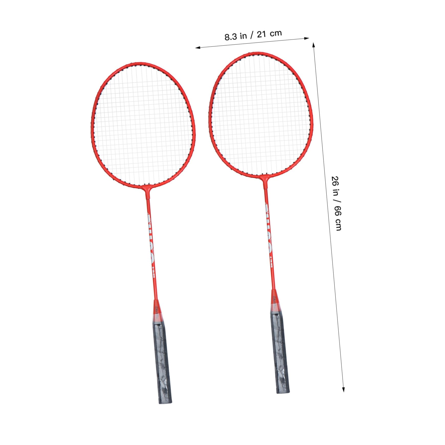 KICHOUSE Badminton Rackets for Couples Durable Ferroalloy Rackets Training Set with Balls for All Ages
