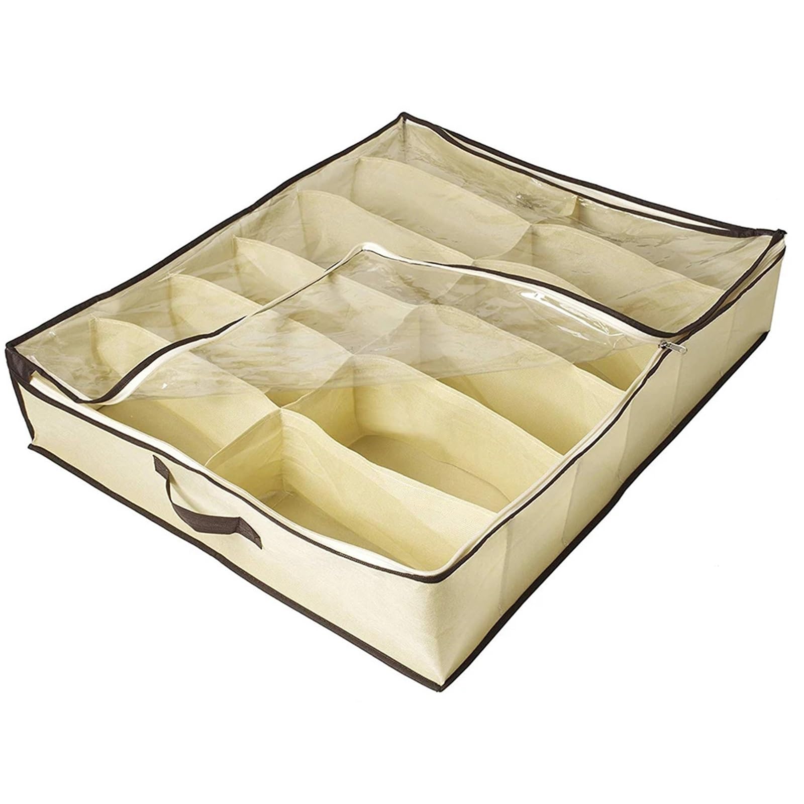 Organizzatore Di Scarpe Sotto Il Letto 6 pezzi sotto il letto, scatola portascarpe, organizer for scarpe, borsa for scarpe con cerniera Per Risparmiare Spazio