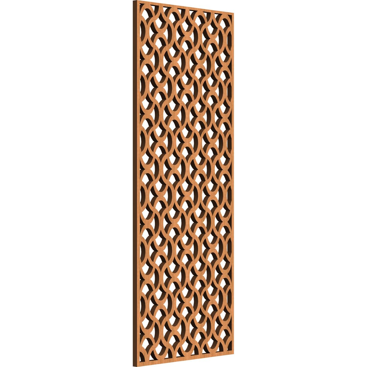 Resort Decorative Pierced Fretwork Wood Wall Panels, 11 3/8"W x 29 3/8"H x 3/8"T, Cherry