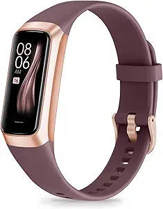 Fitness Tracker with Step Counter/Calories/Stopwatch, Activity Tracker, Health Tracker with Heart Rate Monitor, Sleep Tracker,1.10''AMOLED Touch Color Screen, Pedometer Watch for Women Men