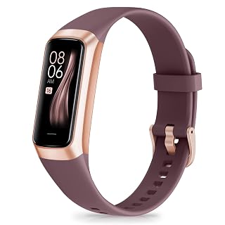 Fitness Tracker with Step Counter/Calories/Stopwatch, Activity Tracker, Health Tracker with Heart Rate Monitor, Sleep Tracker,1.10''AMOLED Touch Color Screen, Pedometer Watch for Women Men - Amazon product rated Grade A