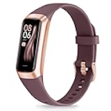 Fitness Tracker with Step Counter/Calories/Stopwatch, Activity Tracker, Health Tracker with Heart Rate Monitor, Sleep Tracker,1.10''AMOLED Touch Color Screen, Pedometer Watch for Women Men