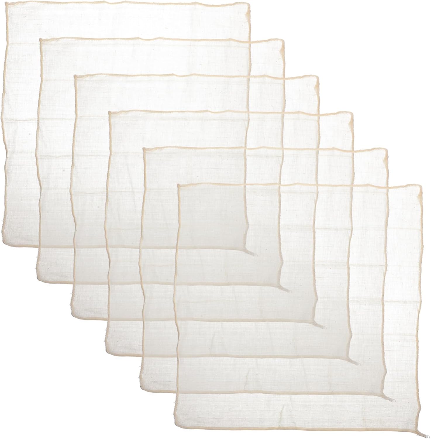 SECFOU 12pcs Tofu Straining Cloth Reusable Cheesecloth Muslin for Cooking Cheese Cloth Organic Fine Mesh Practical for Nut Milk Butter Ricotta Yogurt