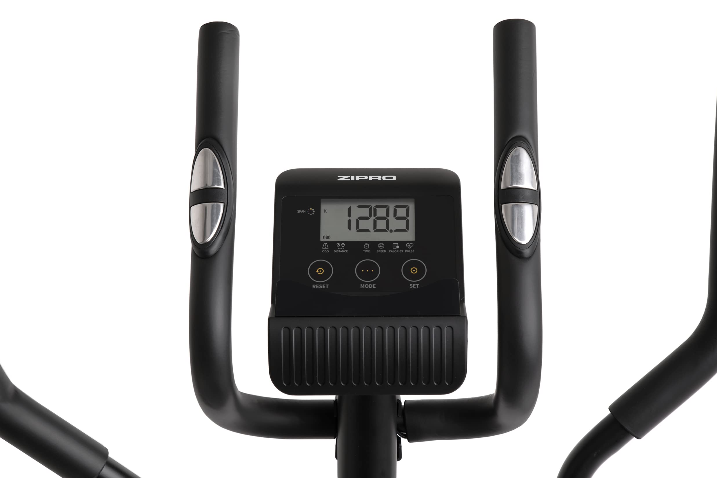 Zipro Crosstrainer Burn, elliptique jusqu'à 120 kg, équipement d'entraînement Cardio à Domicile, Appareil de Fitness, Machines d'exercice, vélo elliptique, 8 Niveaux de résistance