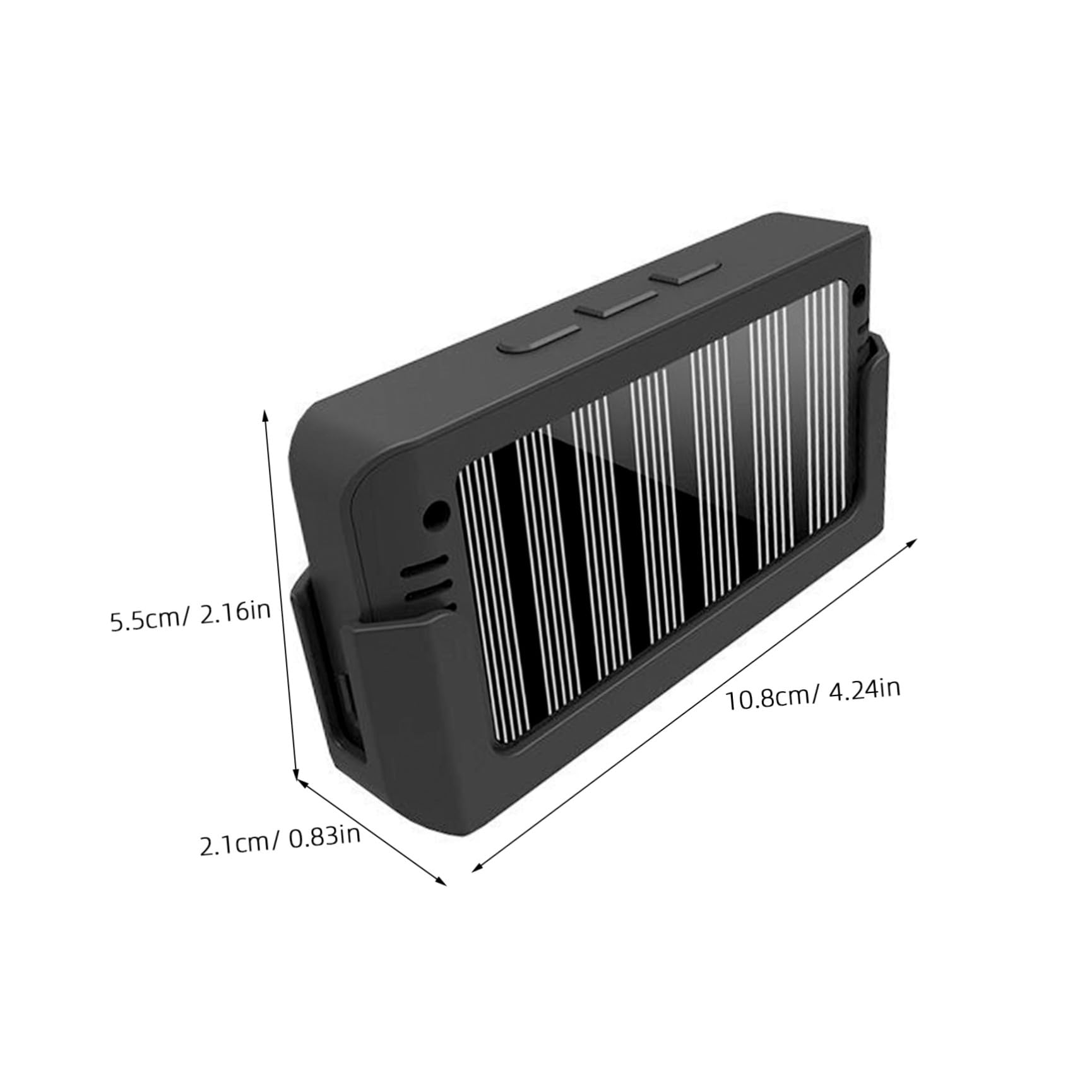 Lurrose Sistema di Monitoraggio Pressione Pneumatici Solare Wireless per Camion Grandi e Autobus 6 Sensori Esterni in ABS e PC Supporto Ricarica Energia Solare