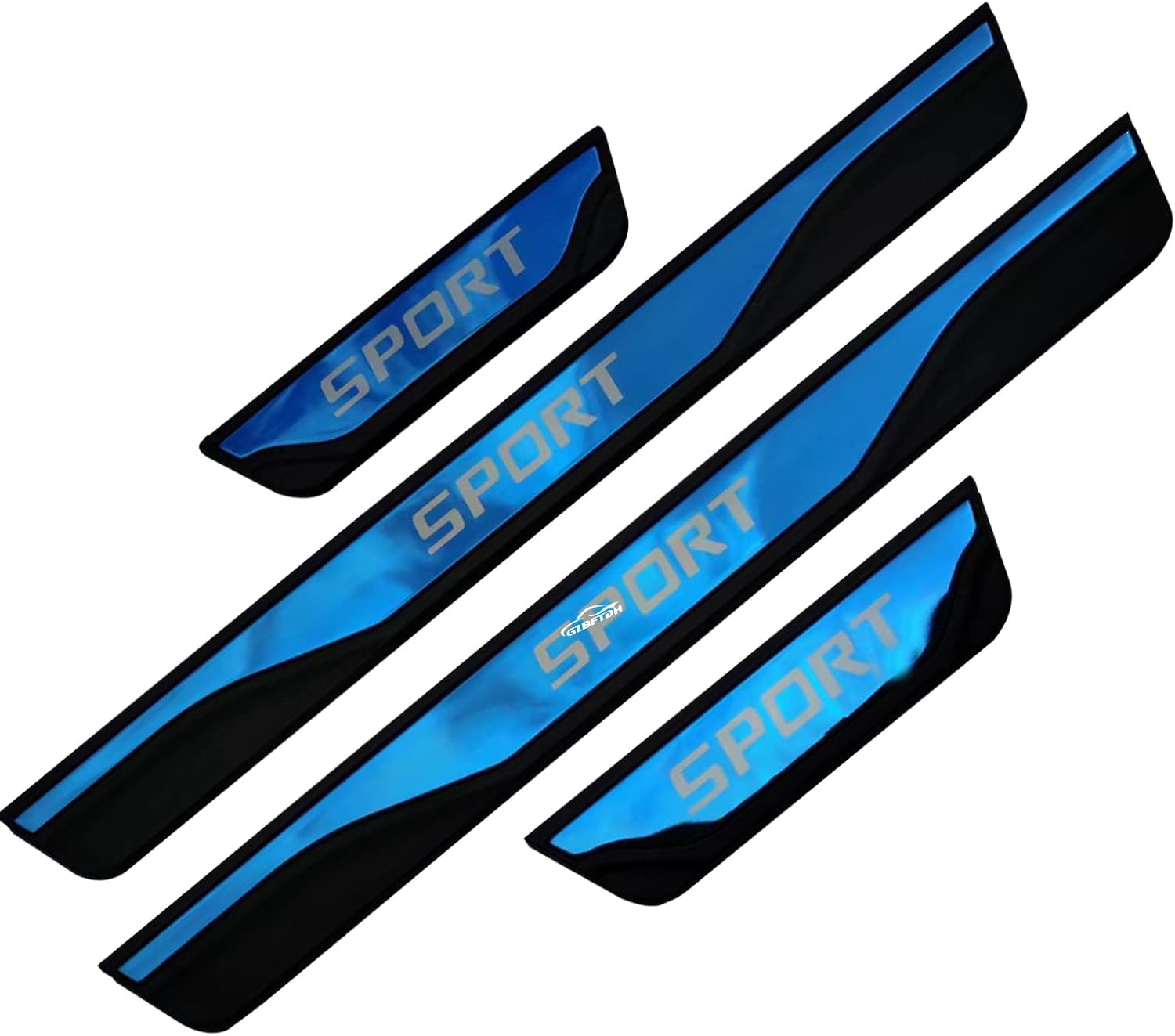 Car Door Sill Scuff Protector, Compatible for Volvo XC40 XC60 XC90, Accessories Steel Door Entry Guard Plate Trim