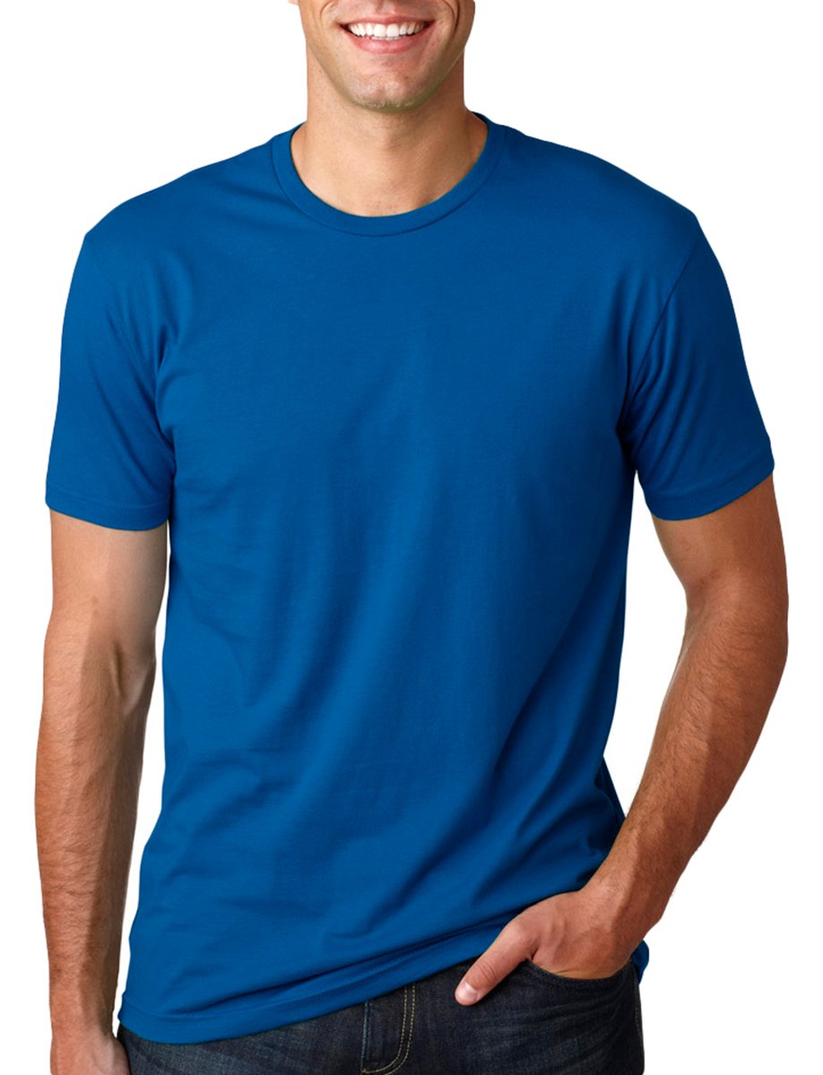 Next Level Mens Cotton Crew - WHITE - XS - (Style # 3600 - Original Label) - Blue -