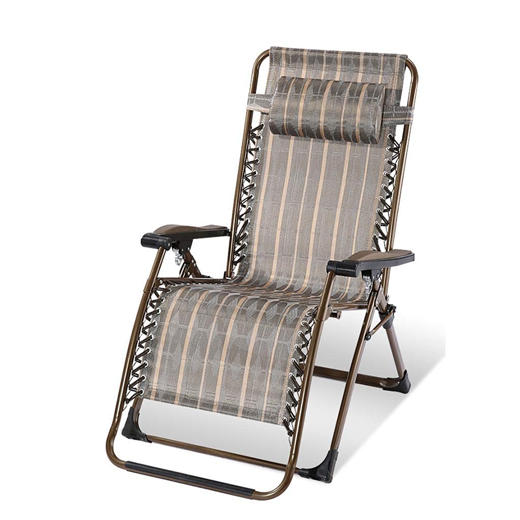Chaise zéro gravité robuste XL de 58 cm pour camping et jardin