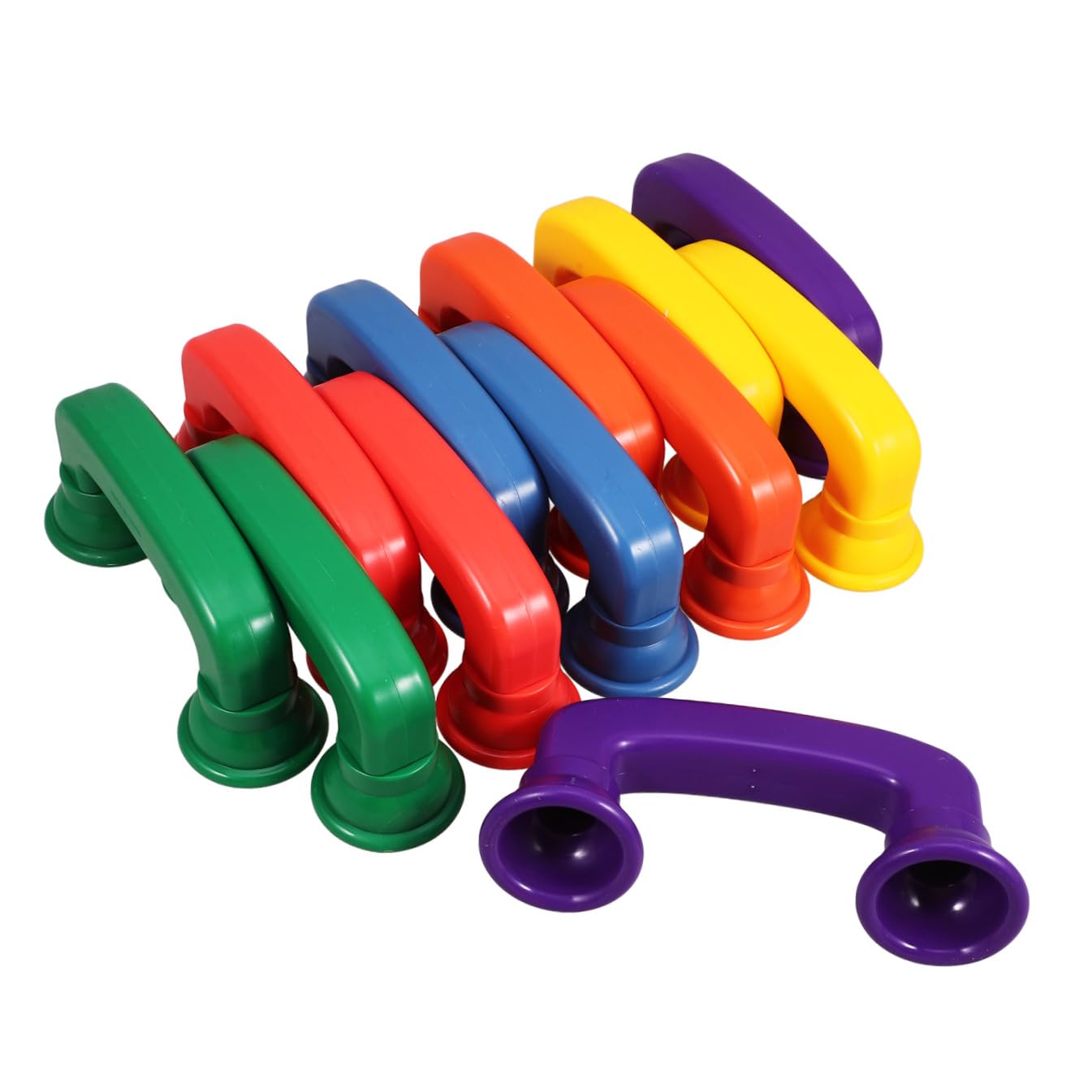 Mikinona Giocattolo Telefono Sussurrante per 12 Pezzi Colorati in Plastica ABS Set Educativo per Sviluppo Motricità Fine e Riconoscimento Colori Gioco Musicale per Prima Infanzia