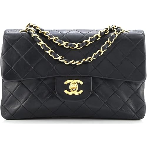Chanel, Pre-Loved Vintage Classic Double Flap Bag Quilted Lambskin Small, Black