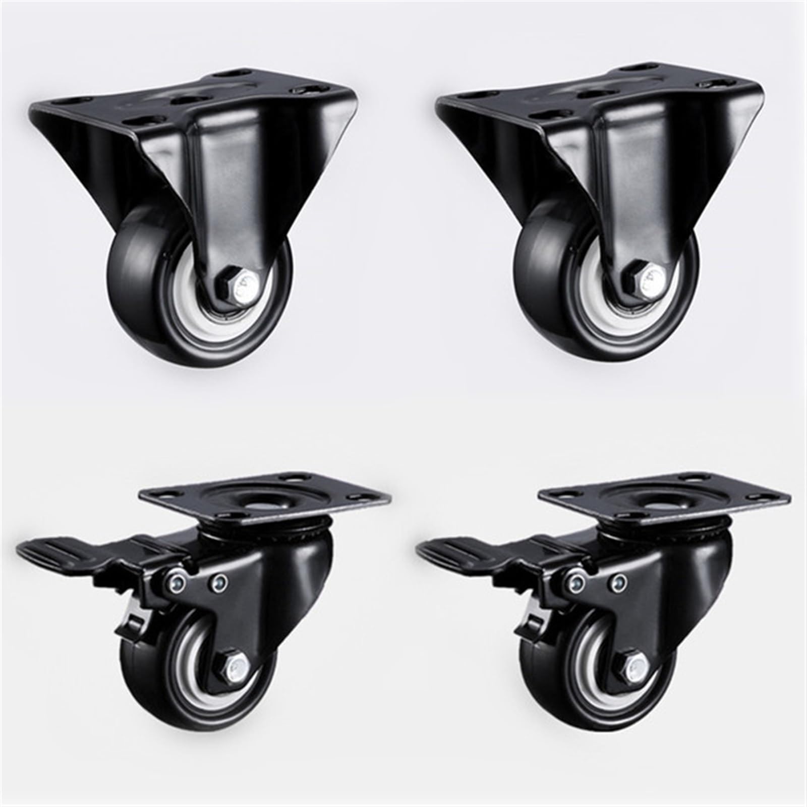 Roulettes pivotantes de 2 pouces robustes au design vert exclusif - 5