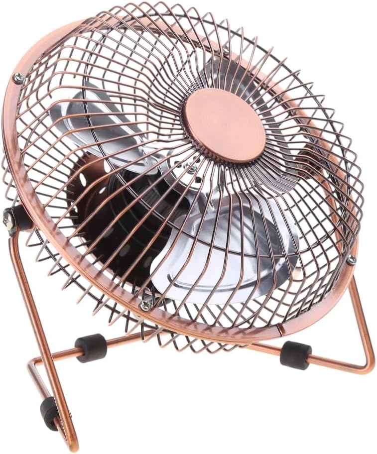 4/6inch USB Desk Fan Portable Table Cooling Fan Adjustable 360 Degree Rotatable Metal Quiet Electric Fan for Home