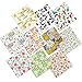 Produktbild 10 Stueck Muster Baumwollstoff Stoffpakete Patchwork Stoffe Baumwolle Stoffreste Paket Stoffpakete, 25 x 25cm 100% Baumwolle DIY Baumwollstoff