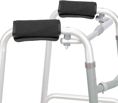 Walker Handle Cushions Universal Walk Hand Grip Covers Crutch Pads Washable Crutches Padding Pads for Crutches Padded Hand Covers for Rolling Wheelchair Walker Elderly Grippers Rollator Handle
