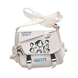 Game Handbag Furina Crossbody Bag Single Shoulder Bag Adult Anime 3D Print Backpack White Bag