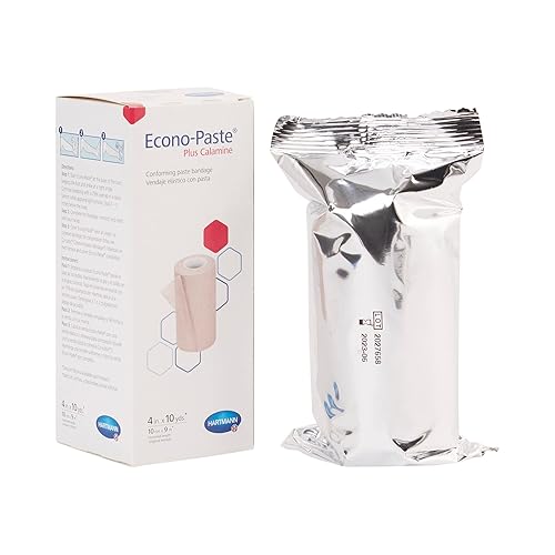 Miniatura 2 de Hartmann 47410000 - Vendaje de pasta de óxido de zinc conformante con calamina, sin látex, 4 pulgadas de ancho, 10 yardas de longitud (paquete de 12)