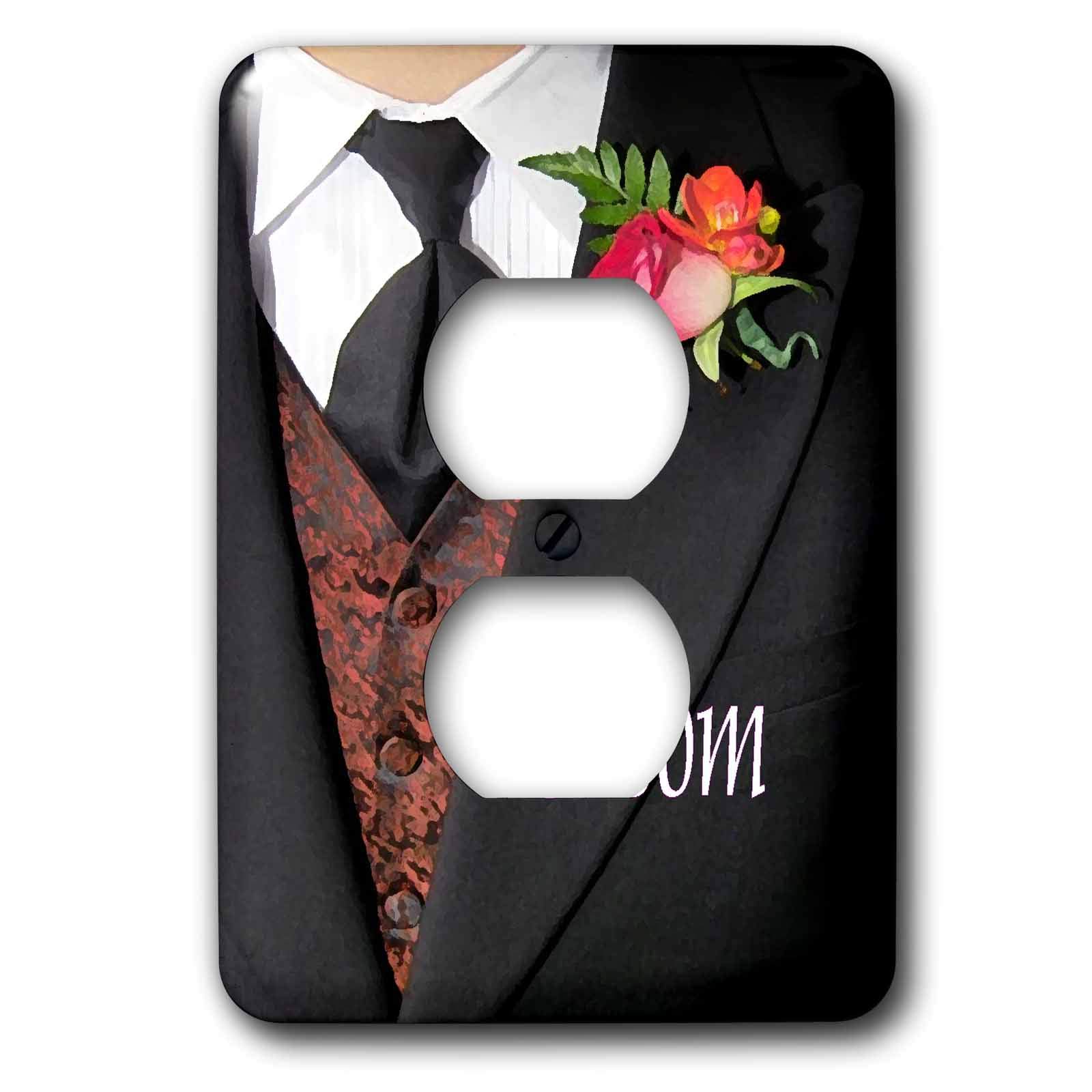 Bouchon de prise de courant 3dRose lsp_3192_6 Groom 2 pour finition murale