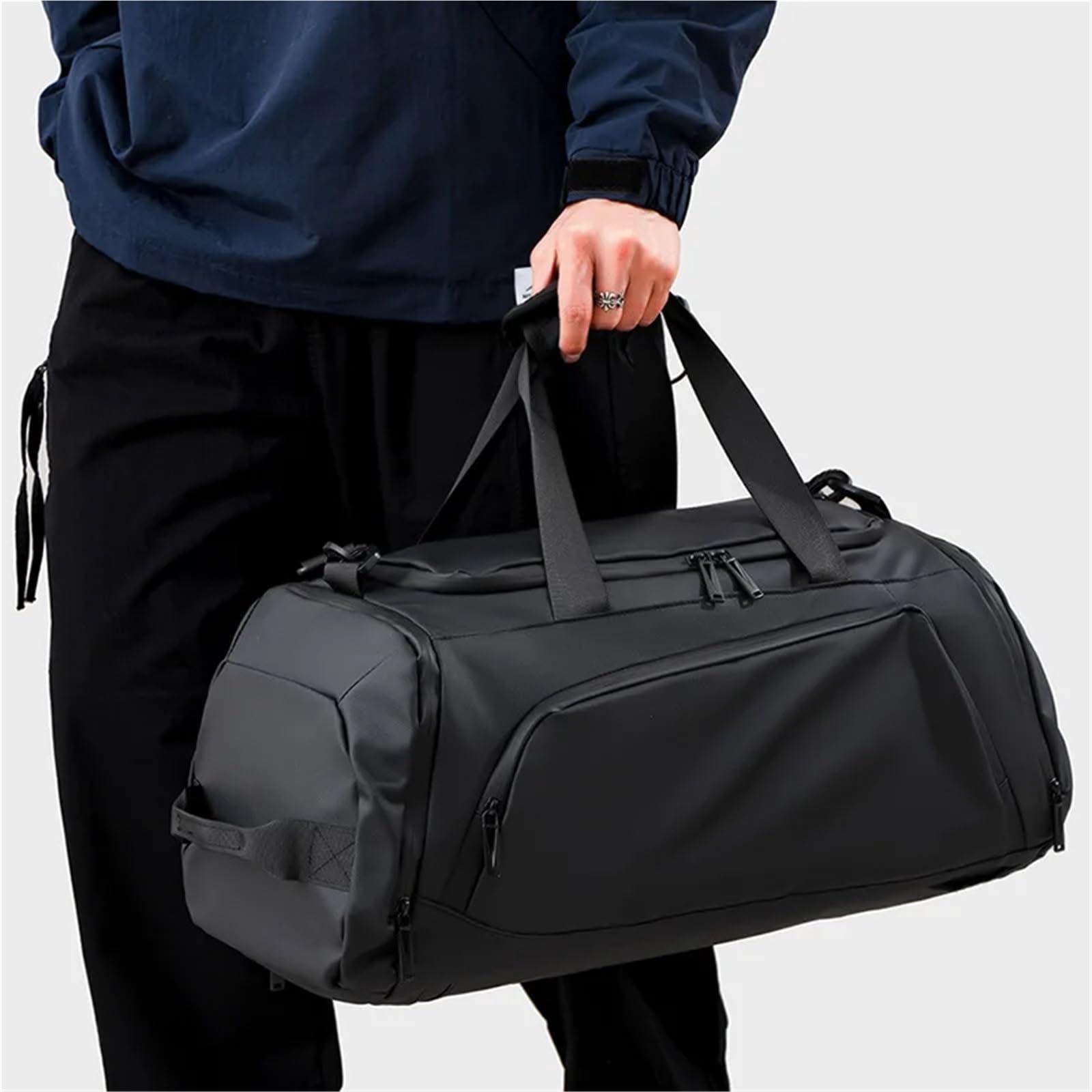 Sporttasche 1 Piece Large Fashionable Fitness Bag, Wet and Dry Separate Independent Shoe Compartment Handbag, Large Capacity Travel Bag, Outing Backpack