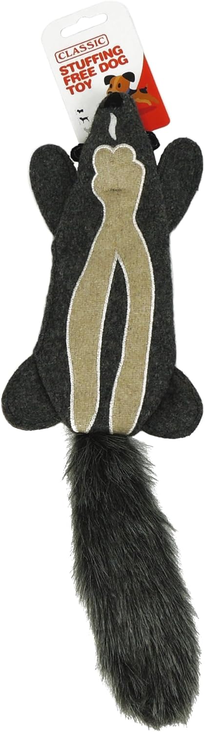 CLASSIC Stuffing Free Dog Toy 35cm - Skunk
