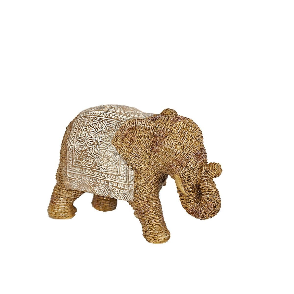 Romimex Beige Natural Polyresin Elephant Ornament