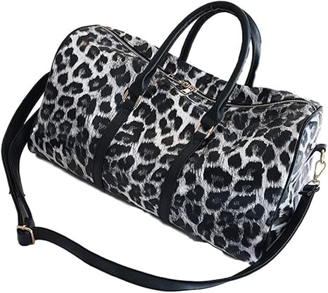 leopard print holdall