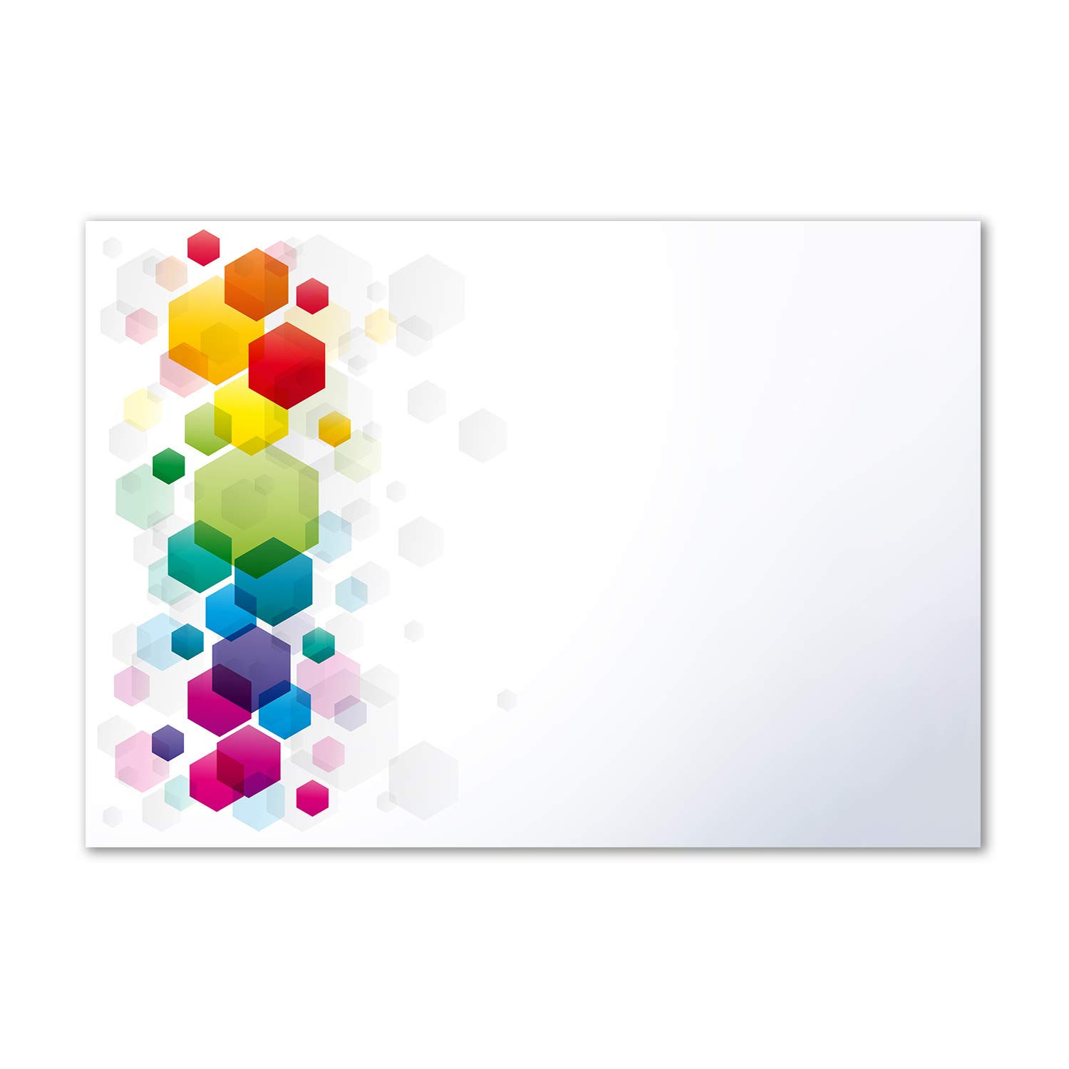 Tableau moderne cubes colorés Tulup en verre véritable design de luxe