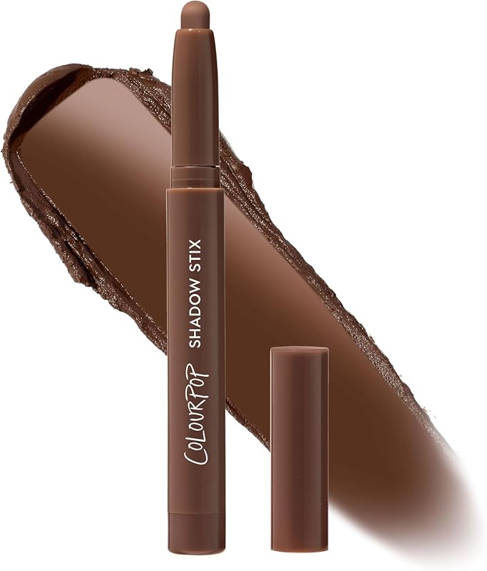 ColourPop Shadow Stix - Cream Eyeshadow Stick with Long-Lasting Color - Multi-Use Cream Makeup with a Built-In Sharpener & Precise Tip for Easy Application - Walnut Ave (0.05 oz)