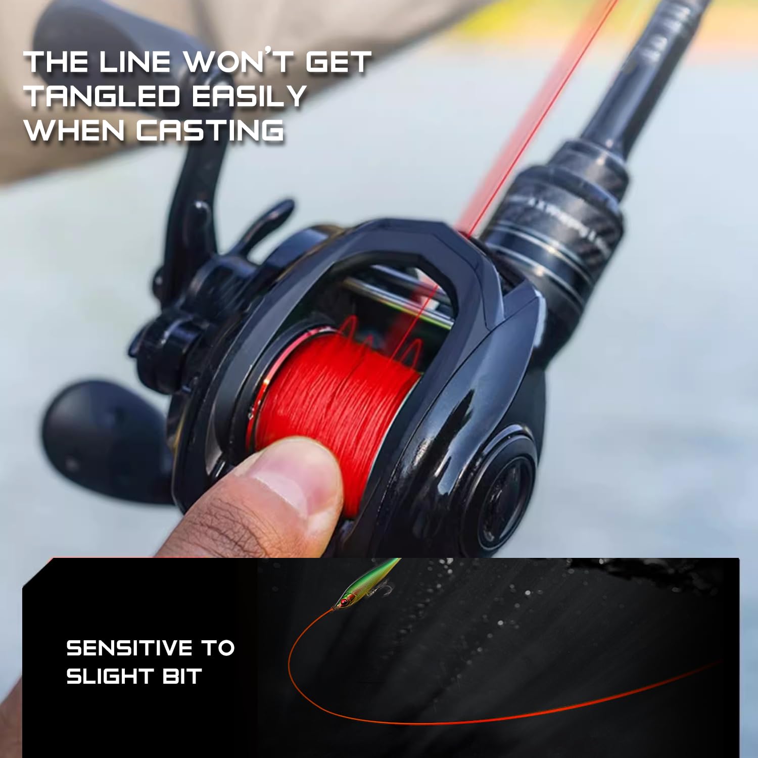 Amazon.com : SEASIR X8 Braided Fishing Line, 8 Strands Fishing Line 10LB  20LB 30LB 50LB Heavy Duty, Abrasion Resistant, Zero Stretch, PE Fiber Braid  Fishing Wire for Freshwater Saltwater - Red :